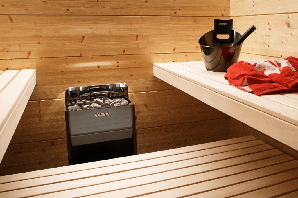 Harvia SW90E 9,0KW fekete fali szaunakályha