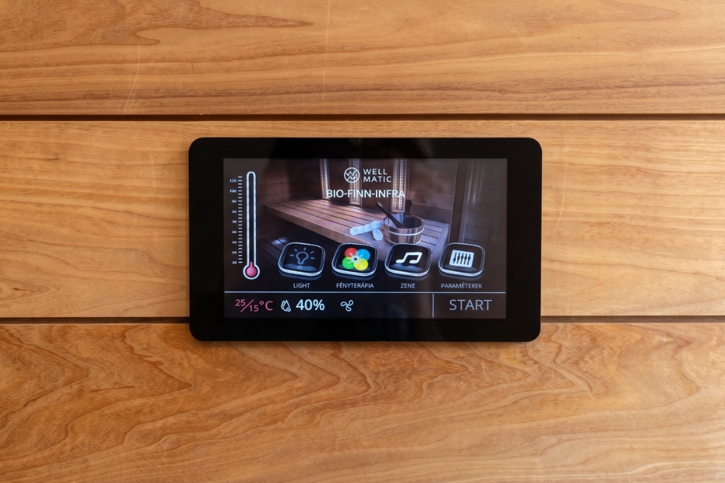 Routinsoft Touch Kombi szauna vezérlő komplett egység