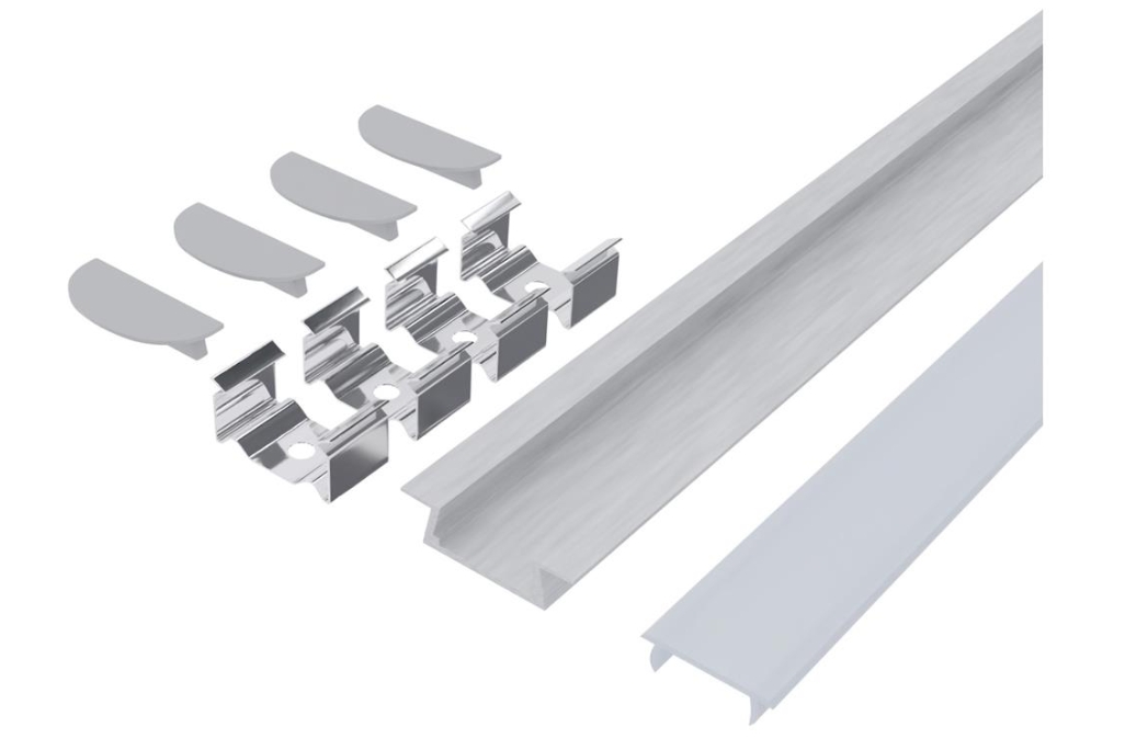 ALU PROFIL "U" 15.2X7.8MM SÜLLYESZTHETŐ OPÁL BÚRÁVAL 2M