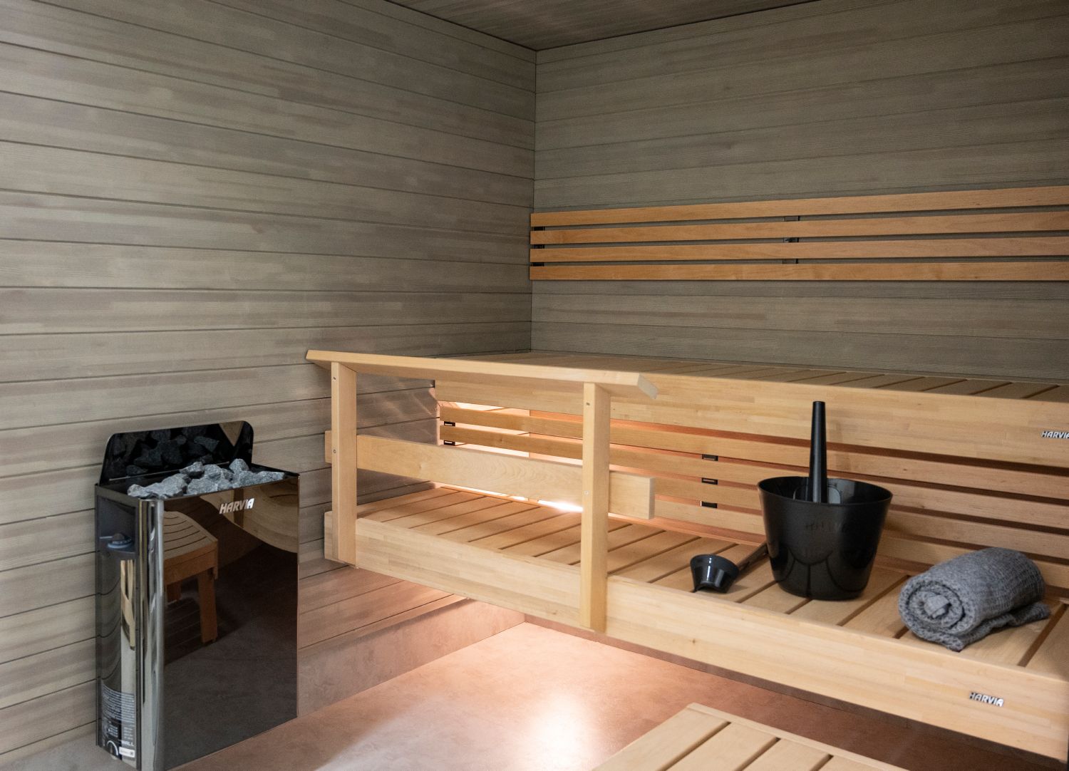 Harvia Wall SW90 9kw szaunakályha - fekete - beépített vezérléssel