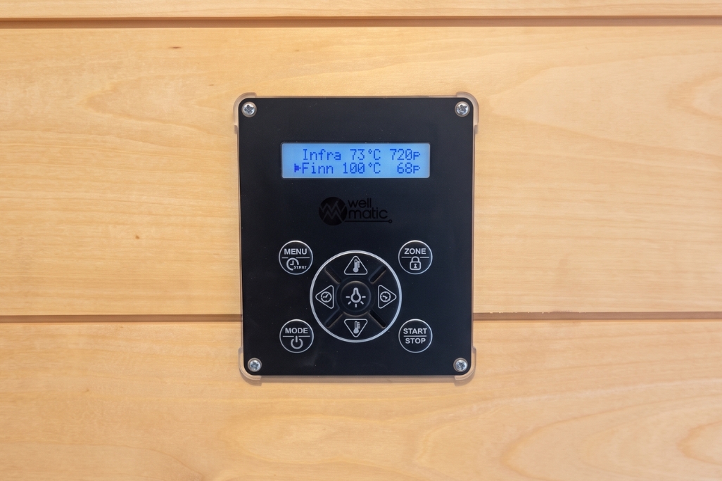 Routinsoft LCD kombi szauna vezérlő - komplett egység